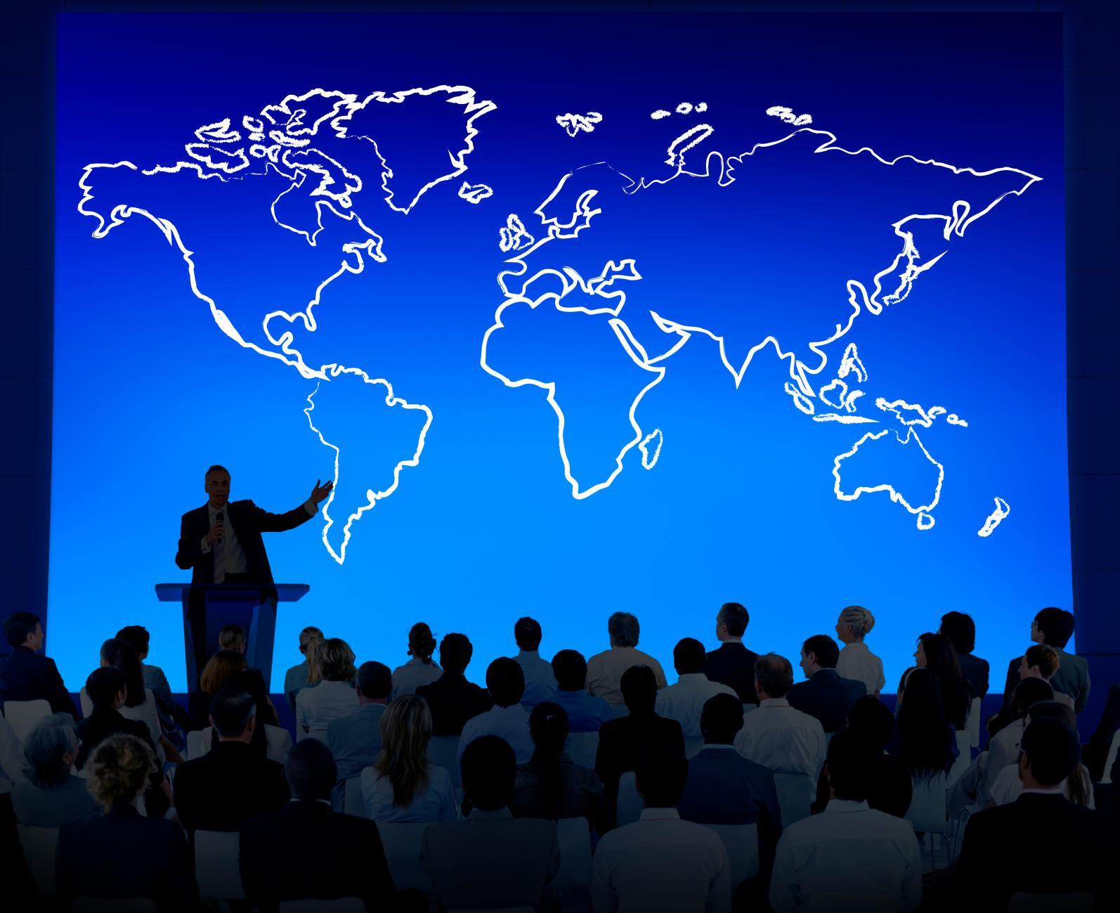 AI重塑全球:蓝色地球与数字网络,象征人人公平参与的新系统